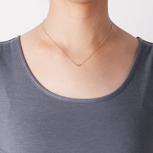 マレアリッチ Marea rich 14KJ-16 K10×ダイアモンド 3粒ダイア ネックレス ペンダント Precious Standard Necklace Marea rich 14KJ K10×ダイアモンド 3粒ダイア ネックレス ペンダント Precious Standard