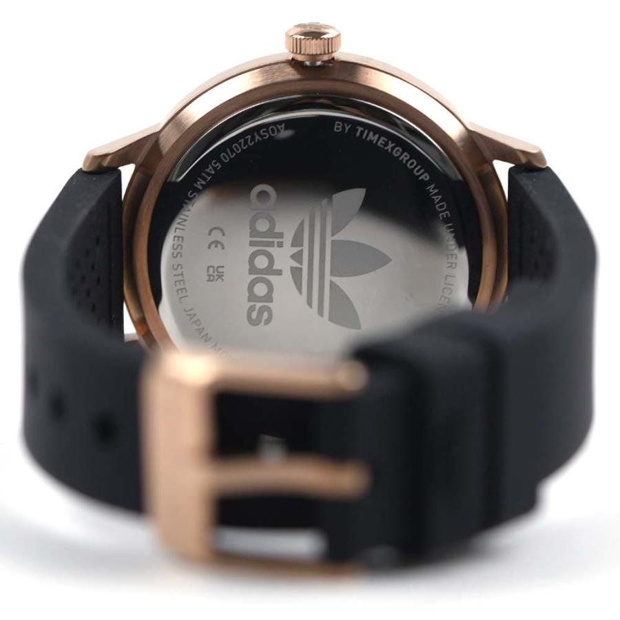 並行輸入品 アディダス 腕時計 レディース シリコンベルト ブラック ローズゴールド CODE ONE adidas AOSY22070の画像