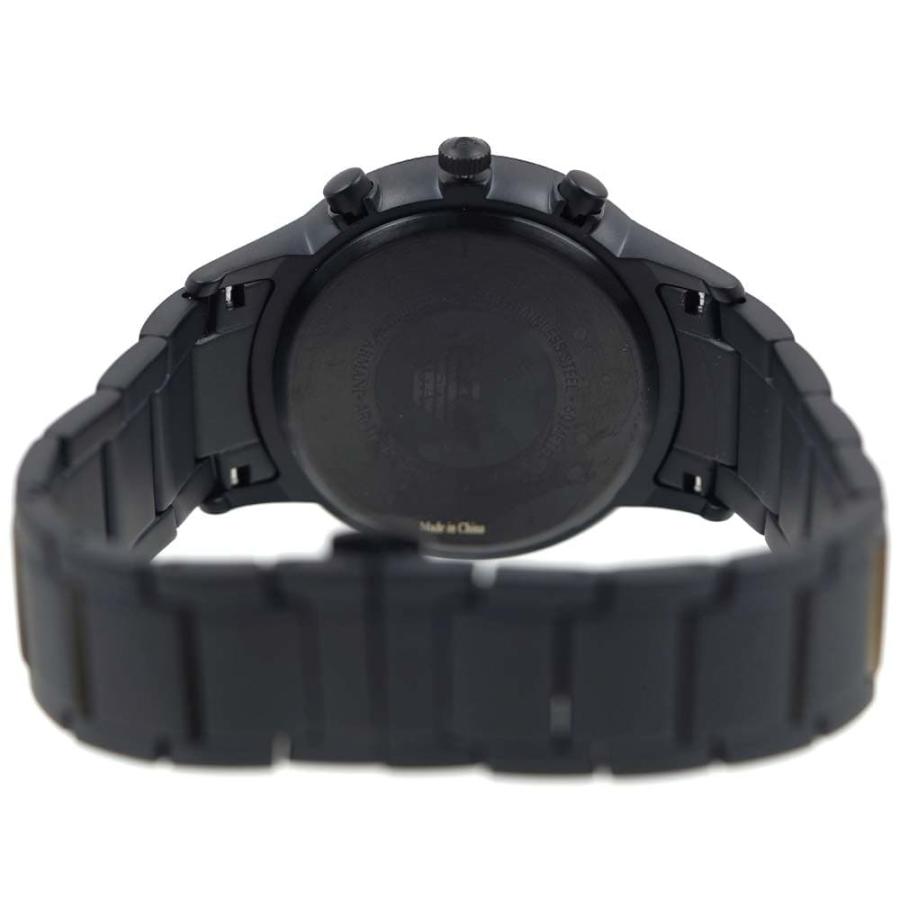 並行輸入品 エンポリオアルマーニ 腕時計 メンズ クロノグラフ 日付カレンダー ブラック シェル文字盤 EMPORIO ARMANI RENATO AR11275の画像