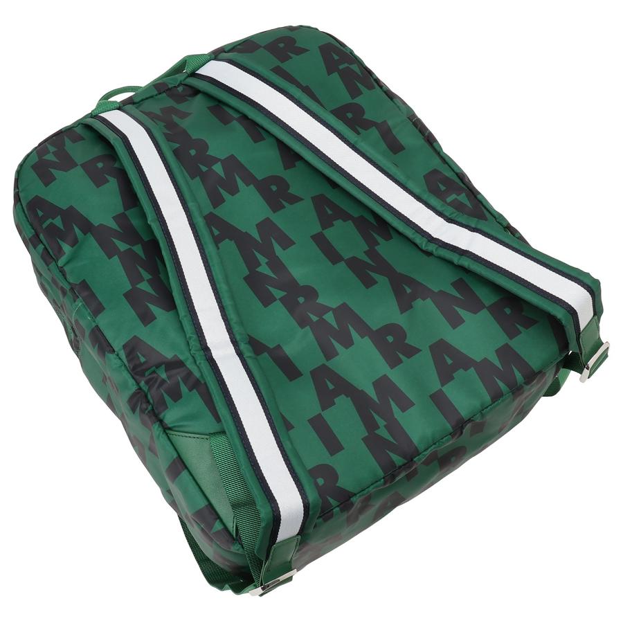 並行輸入品 マル二 キッズ バックパック リュックサック MARNI レディース M00633 M00RI 0M523 大人もOK マキシロゴプリント グリーン系 ガールズ ボーイズの画像