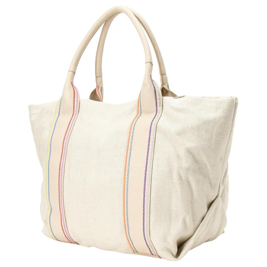 SEE BY CHLOE グリッタートートバッグ ホワイト ビーチバッグ 