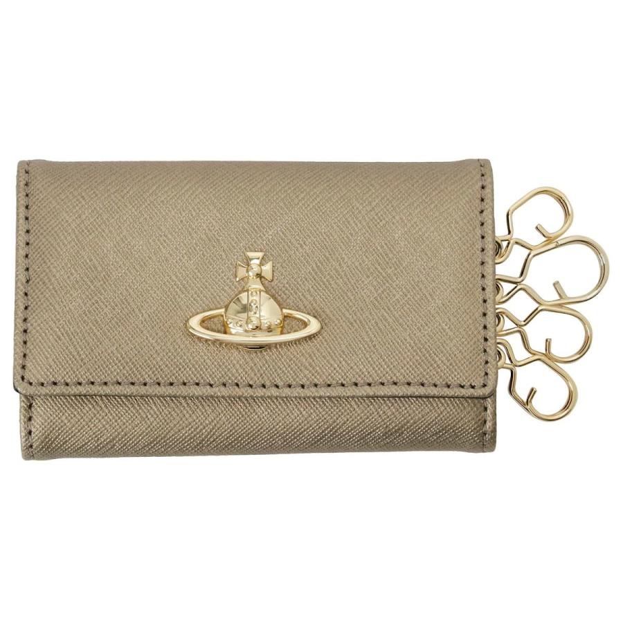 Vivienne Westwood ベージュ レザー キーケース Vivienne Westwood（ヴィヴィアンウエストウッド） キーケース 4連