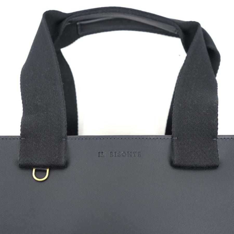 イルビゾンテ トートバッグ ハンドバッグ IL BISONTE SOLE TOTE BAG ブラック レザー 本革 BTO121-PV0041-BK255H｜39surprise｜11