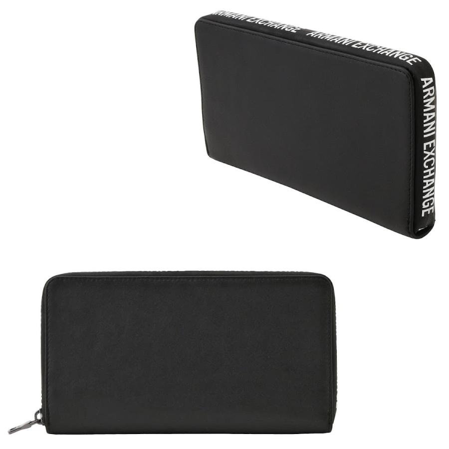 アルマーニエクスチェンジ 財布 Armani Exchange メンズ A X Ax ラウンド ロゴ ジップ ラウンドファスナー長財布 ウォレット 1a808 国産品