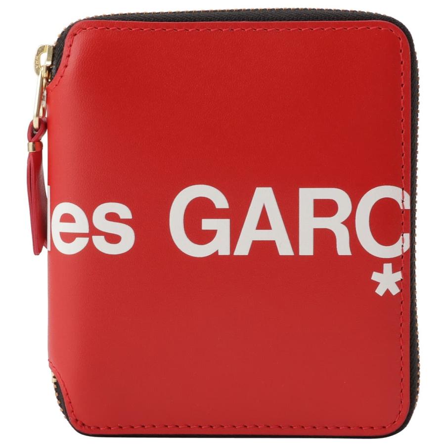 今だけ限定価格 コムデギャルソン 財布 Comme Des Garcons ラウンドファスナー 二つ折り財布 Huge Logo Sa2100hl Red 代引不可 Canela Pontocompizza Com Br