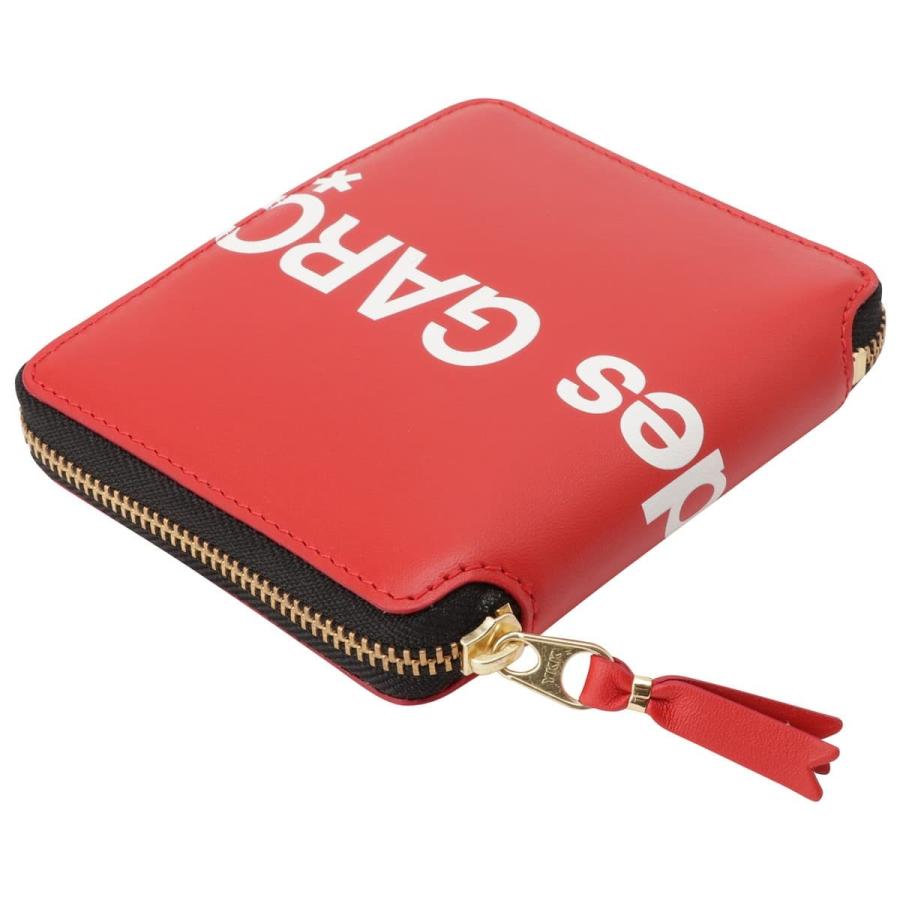 今だけ限定価格 コムデギャルソン 財布 Comme Des Garcons ラウンドファスナー 二つ折り財布 Huge Logo Sa2100hl Red 代引不可 Canela Pontocompizza Com Br