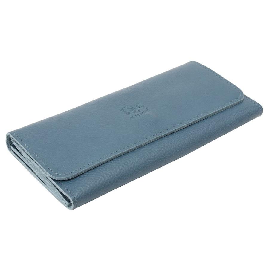 イルビゾンテ 長財布 三つ折り BLU DENIM SCW009 PV0001 BL312B IL BISONTE 並行輸入品 イルビゾンテ 財布 レディース メンズ