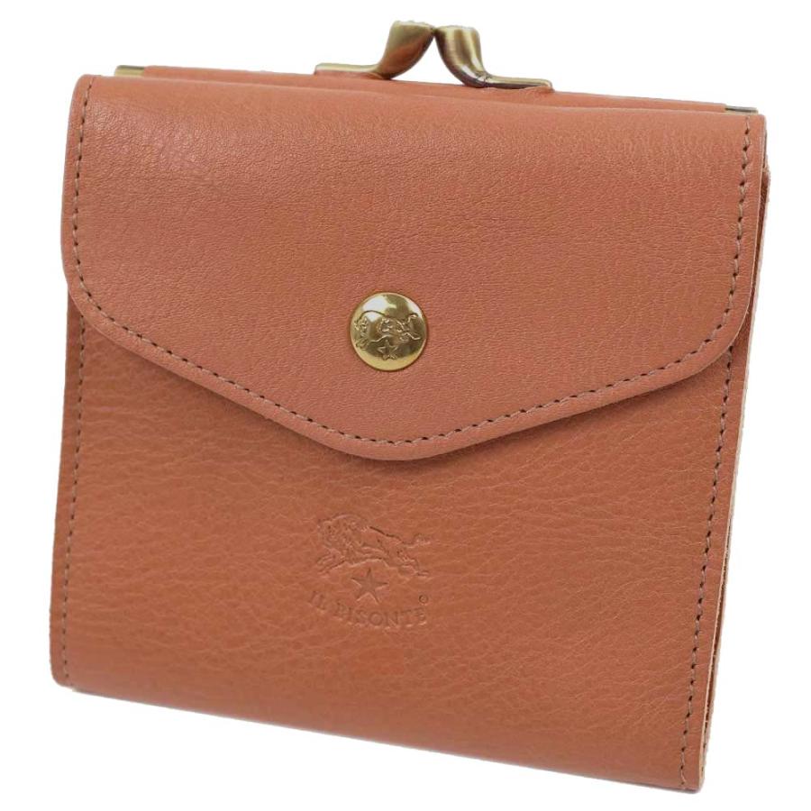 IL BISONTE（イルビゾンテ） 並行輸入品 二つ折り財布 がま口 本革