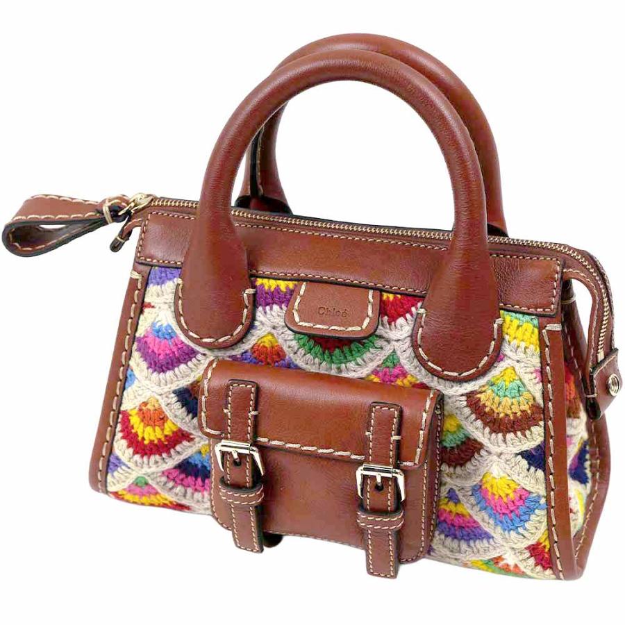 並行輸入品 クロエ ハンドバッグ ショルダーバッグ ブラウン×マルチカラー レディース Chloe CHC22US451H33 9CB CHC22US451H33-9CB