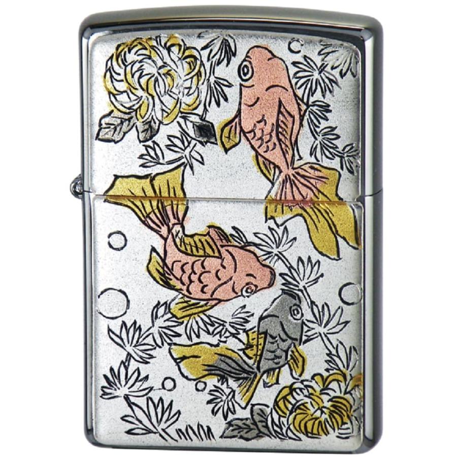 ZIPPO ジッポライター ジッポー デンチュウバン キンギョ 電鋳板 金魚 