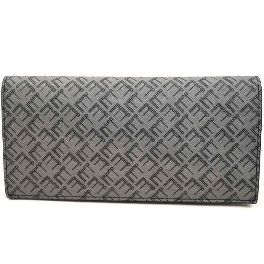 dunhill　長財布　ロゴ総柄　PVC　レザー　Granite　グレー dunhill 長財布 ロゴ総柄 PVC レザー Granite グレー - メルカリ