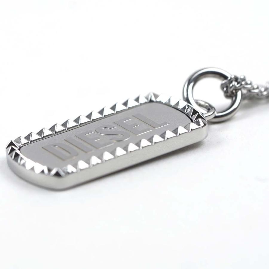 並行輸入品 ディーゼル ネックレス ペンダント アクセサリー メンズ レディース シルバー NK DT STUD SS SILVER DIESEL DX1455040の画像