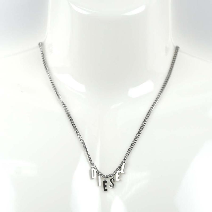 【付属品完備】ディーゼル ネックレス シルバー ステンレス スチール y2k DIESEL（ディーゼル） 並行輸入品 ネックレス メンズ シルバー