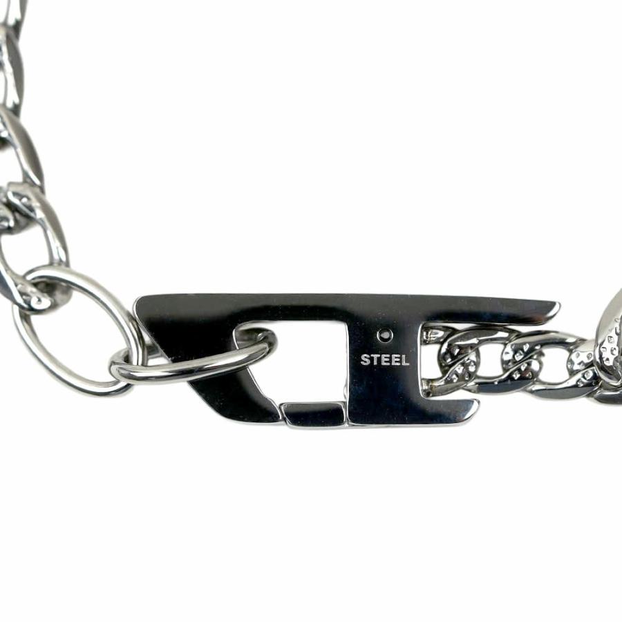 DIESEL 美品 ステンレスチェーンブレスレット&DIESELリング DIESEL ディーゼル ブレスレット メンズ レディース ステンレス