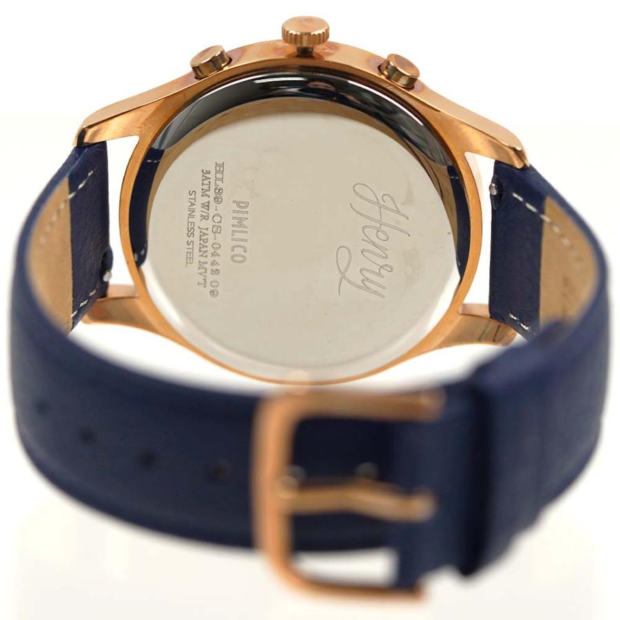 並行輸入品 [アウトレット箱] ヘンリーロンドン 腕時計 メンズ レディース クロノグラフ 日付カレンダー HENRY LONDON ローズゴールド HL39-CS-0442-TTの画像