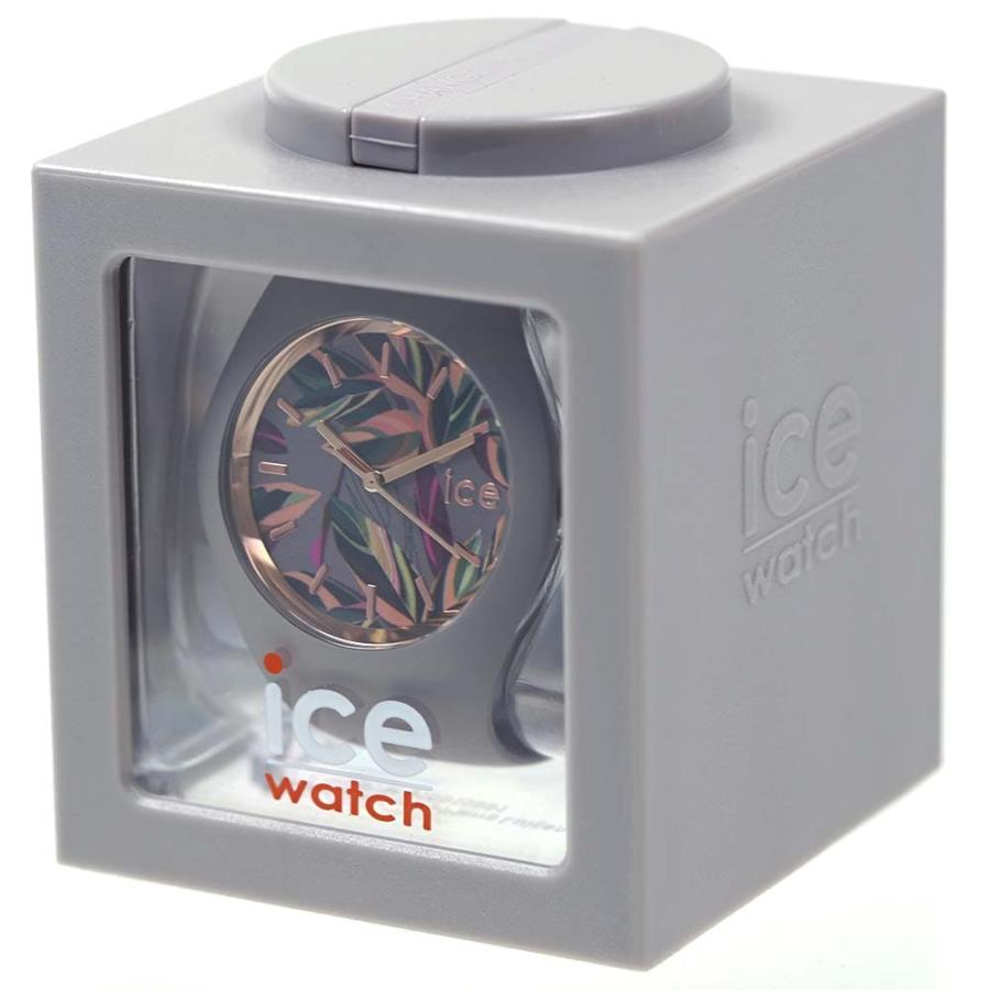 アイスウォッチ 腕時計 ユニセックス アイスフラワー ミディアム ice watch ICE flower グレーリーブス 020515｜39surprise｜05