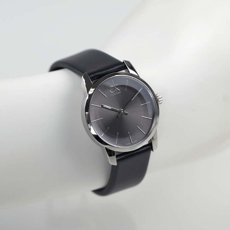新品 CK レディース 腕時計 K2M23107 ブラックレザー 仕事用おすすめ Calvin Klein（カルバン・クライン） 並行輸入品 腕時計 レディース