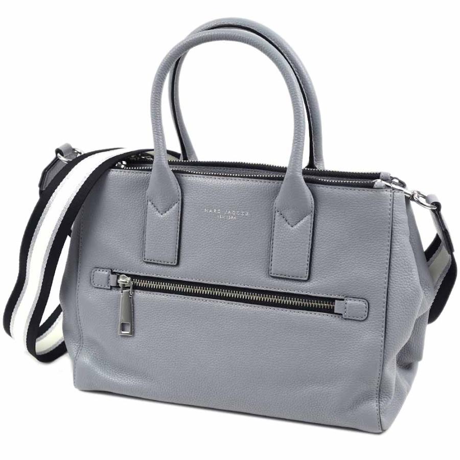 希少✨ マークジェイコブズ ハンドバッグ グレー色 シボ革 MARC JACOBS（マーク・ジェイコブス） 並行輸入品 バッグ ショルダー