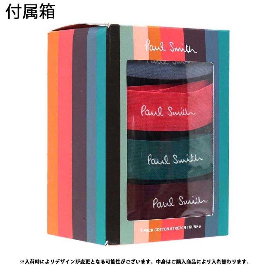 並行輸入品 ポールスミス ボクサーパンツ 7枚セット 前閉じ 7枚組 Paul Smith Men's Trunk 7pack Black multi Cotton/Spandex S/M/Lサイズ M1A-914C-A7PCK201A