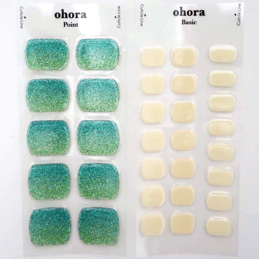 セール ohora オホーラ 人気色 ジェルネイルシール フットネイルセット ohora（オホーラ） 並行輸入品 ネイル ジェルネイル 足用 ペディネイル
