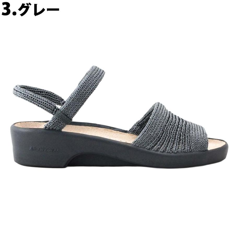 アルコペディコ ARCOPEDICO 靴 レディース コンフォートサンダル オフィスサンダル スリッパ ストレッチ メッシュ 軽量 天然皮革 SHARP シャープ | ARCOPEDICO | 03