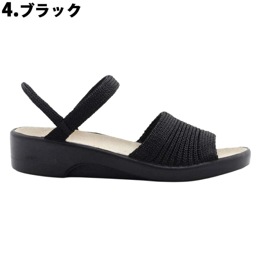 アルコペディコ ARCOPEDICO 靴 レディース コンフォートサンダル オフィスサンダル スリッパ ストレッチ メッシュ 軽量 天然皮革 SHARP シャープ | ARCOPEDICO | 04