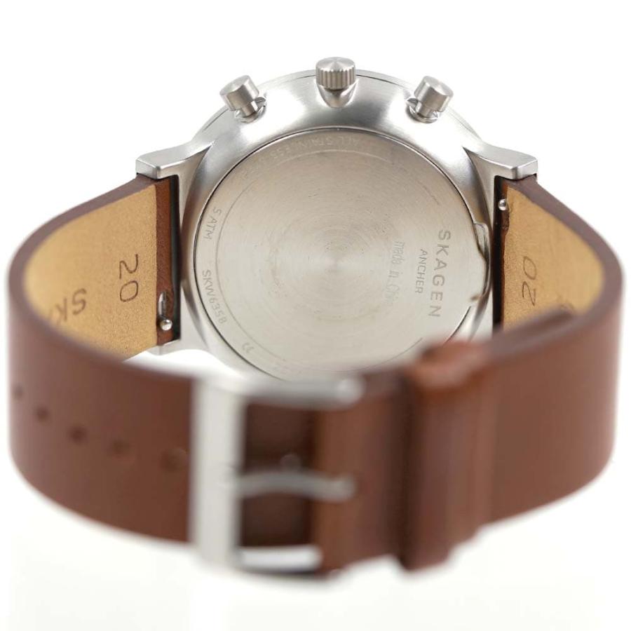 SKAGEN（スカーゲン） 並行輸入品 腕時計 メンズ クロノグラフ レザー 