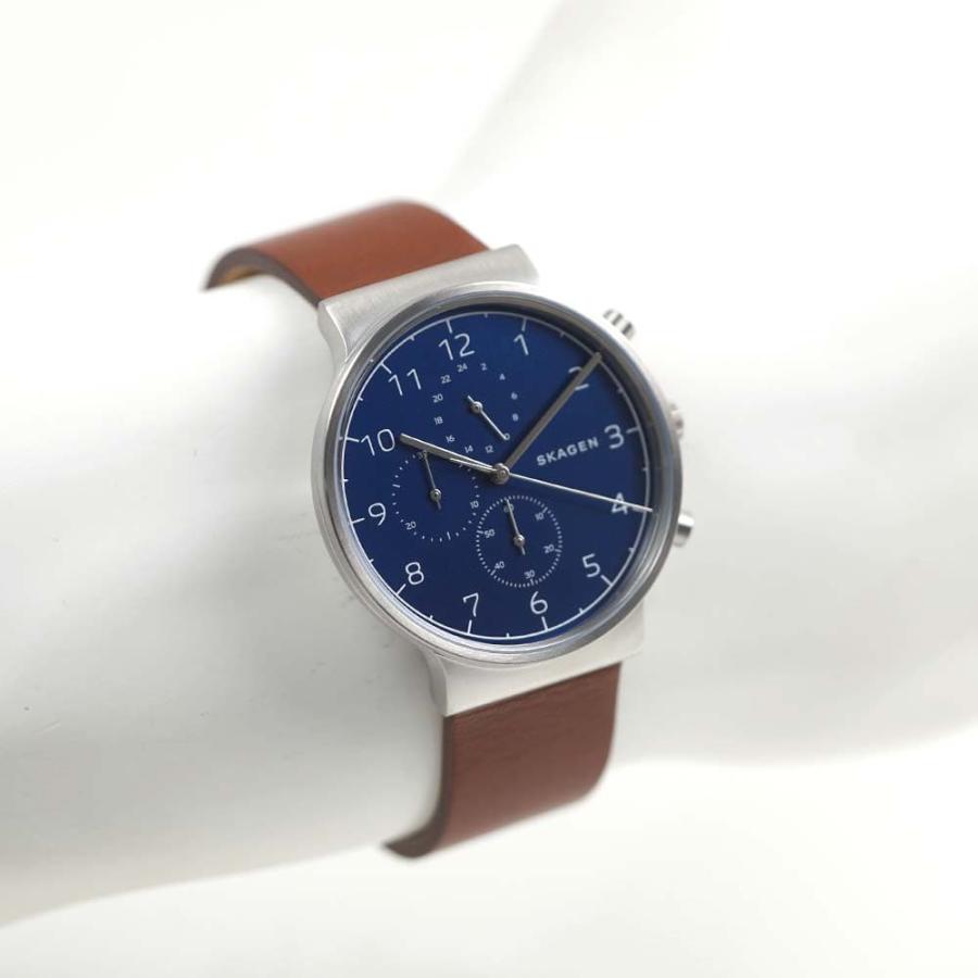 SKAGEN（スカーゲン） 並行輸入品 腕時計 メンズ クロノグラフ レザー 