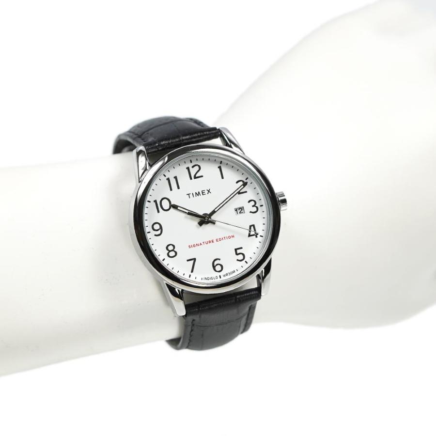 タイメックス 腕時計 メンズ レディース TIMEX イージーリーダー シグネチャー EASY READER レザーベルト 日付カレンダー TW2R64900｜39surprise｜02