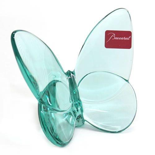 バカラ Baccarat ラッキーバタフライ ターコイズブルー