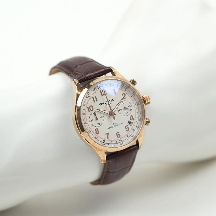 【希少品】WILLIAM L ウィリアムエル クロノグラフ腕時計 BEAMS限定 希少品】WILLIAM L ウィリアムエル クロノグラフ腕時計 BEAMS限定