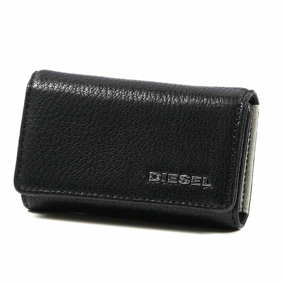 ディーゼル ブラック レザー キーケース 新品 X06640　6連　メンズ DIESEL（ディーゼル） 並行輸入品 [訳ありアウトレット] キーケース