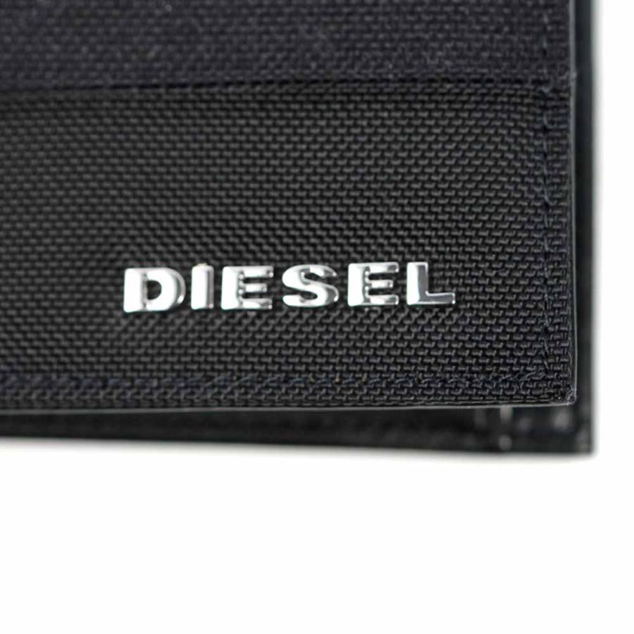 ディーゼル 二つ折り財布 小銭入れあり DIESEL HIRESH S/WALLET Black/Black ナイロン X07731 P2676 H1669｜39surprise｜09