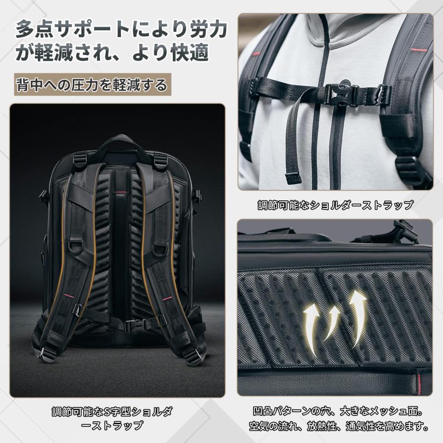 Ulanzi BP09 カメラバッグ バックパック サイドアクセス 一眼レフカメラパック コンパクト 大容量/22L/軽量 小物収納/三脚収納 カメ｜39thankyou-shop｜04