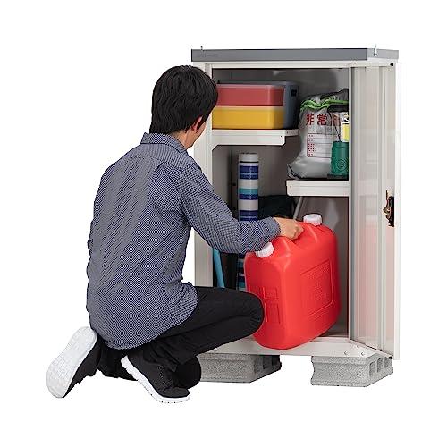 グリーンライフ 物置 収納庫 屋外 小型【日本製】 ハーフ棚板2枚・鍵付き・扉式 グリーンライフ 物置 収納庫 屋外 小型【日本製】 ハーフ棚板2枚