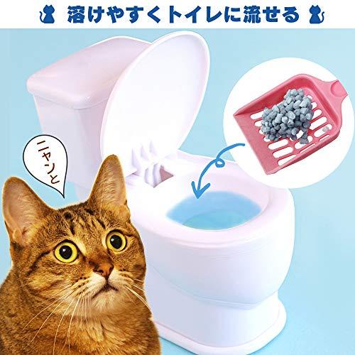 アイリスオーヤマ 猫砂 ペーパーフレッシュ トイレに流せる 固まる スタンドパック PFC-14LS (紙製) 14L×4袋 (ケース販売)の画像