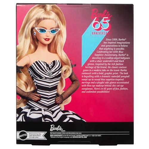 バービー(Barbie) 65周年アニバーサリードール 金髪 きせかえあやつり人形・住み家 名書きBLACK バービーあやつり人形 着せ替えあやつり人形 ドー