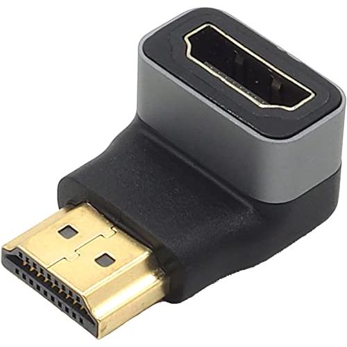 オーディオファン HDMI変換アダプター L字型 L字A 19ピン オス - メス L字 HDMI用 アングルアダプタ 2K 4K 60P | 