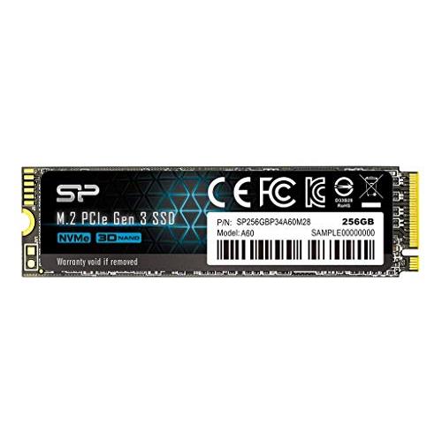 シリコンパワー SSD 256GB 3D NAND M.2 2280 PCIe3.0×4 NVMe1.3 P34A60