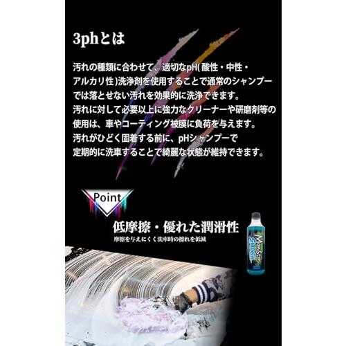 プロスタッフ(Prostaff) 洗車用品 カーシャンプー トライアルセット モンスター 3pH-S 限定セット 汚れ徹底洗浄 実感シャンプーセ_2