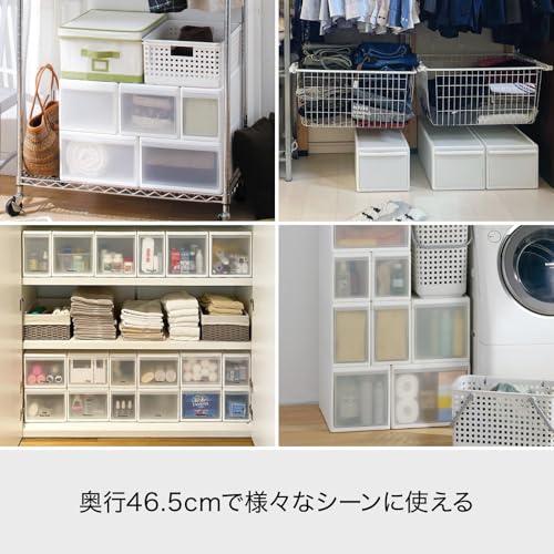 ライクイット (like-it) 衣装ケース 引き出し クローゼット リビング 洗面所 メタルラックにピッタリ 奥行き約46.5cm 日本製 組_2