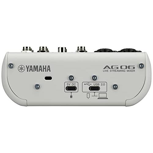 ヤマハ(YAMAHA) ライブストリーミングミキサー 6チャンネル ホワイト