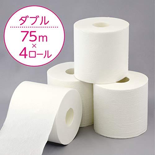 トイレット ダブル 3倍長持ち 75m 48ロール スコッティフラワーパック (ケース品)_2