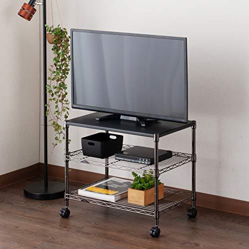 【特価セール】ドウシシャ ルミナス ブラック 幅60 3段 テレビ台 テレビラッ ドウシシャ ルミナス ブラック 幅60 3段 テレビ台 テレビラック