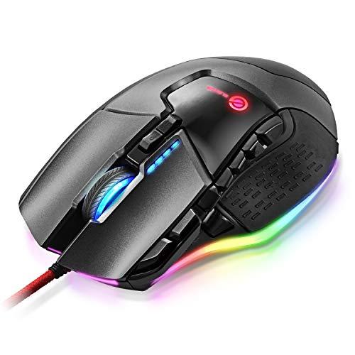 (未使用･未開封品)エレコム ゲーミングマウス 13ボタン プログラム可能 RGB対応 ハードウェアマクロ搭載 DPI調整(100~16000) 重量バランス調整可能 セラミックソー エレコム ゲーミングマウス 13ボタン プログラム可能 RGB対応 ハード