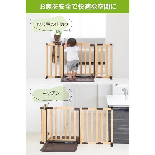 おくだけドアーズ woody-2 ナチュラル Mサイズ(幅75-126cm) 日本育児 