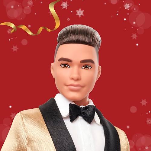 バービー(Barbie) ホリデーケン ブルネット シグネチャー BLACK きせかえ人形・ハウス ままごと・ごっこ遊び 6歳から ゴールド Jの画像