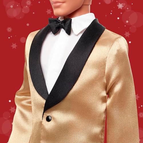 バービー(Barbie) ホリデーケン ブルネット シグネチャー BLACK きせかえ人形・ハウス ままごと・ごっこ遊び 6歳から ゴールド Jの画像