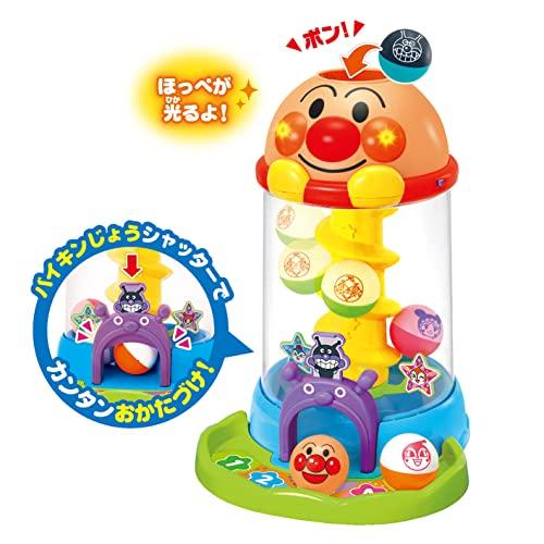 ジョイパレット(JOYPALETTE) アンパンマン NEW! にぎって! おとして! 光るくるコロタワーの画像