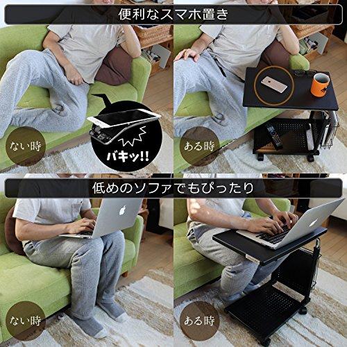 Bauhutte( バウヒュッテ ) ソファ サイド テーブル 昇降式 キャスター